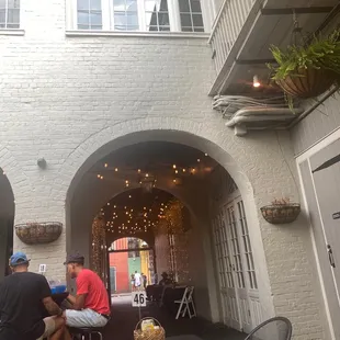 outside