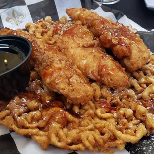 Chicken and waffles