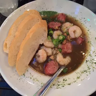 Cajun Nick's Shrimp and Alligator Sausage Gumbo