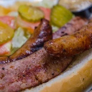 Alligator Sausage Po-boy & Fries