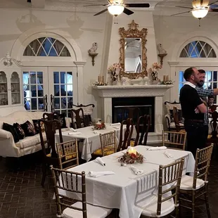 The dining area before we started to seat