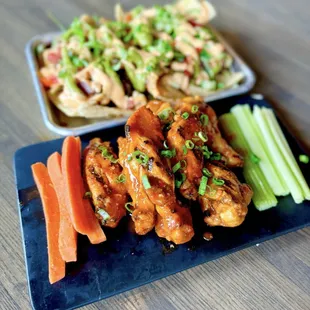 fried chicken wings, chicken, poultry, chicken wings and fried chicken, bbq wings, food, chicken wings, bbq chicken, fried chicken
