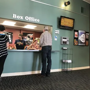 Box office area.