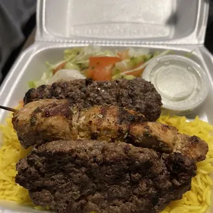 Mixed Mix Grill Plate - 2 kofta and 1 chicken (could have easily done 2 chicken instead cause it was that delish)