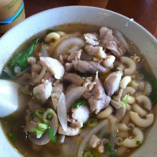 Spam and Macaroni Soup
