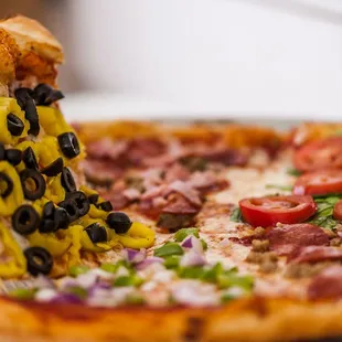 pizza, food