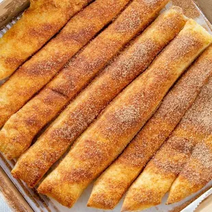 a box of breadsticks