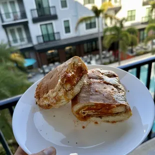 Thee Parmesan Don with spicy vodka sauce