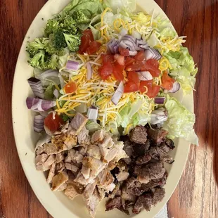 Salad with 2 meats