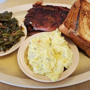 The rib plate (dinner portion)