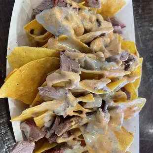 Brisket nachos
