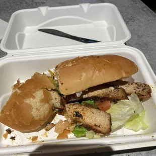Cajun po&apos;boy - yum!