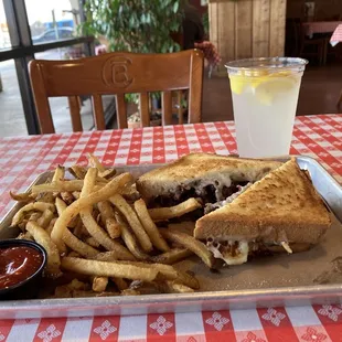 Cousins Bar-B-Q Brisket Grilled Cheese sandwich. God bless Texas!