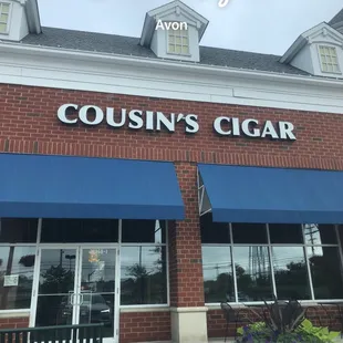 Front of the business.