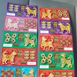 My New Year scratchers!