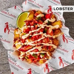 lobster tots in a basket