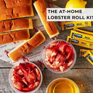 lobster rolls, lemonade, and mustard