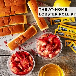lobster rolls, lemonade, and mustard