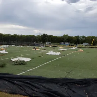 The field before the 2019 mud run.