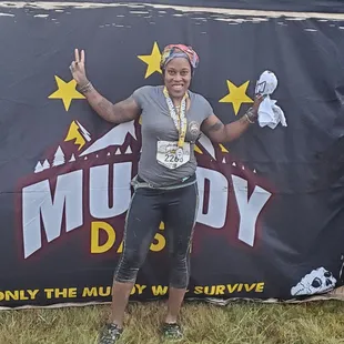Lost my shoe twice and completed the 2019  muddy run challenge!