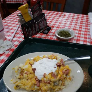 Sausage bake potatoe...