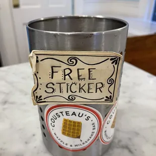 We definitely snagged a sticker