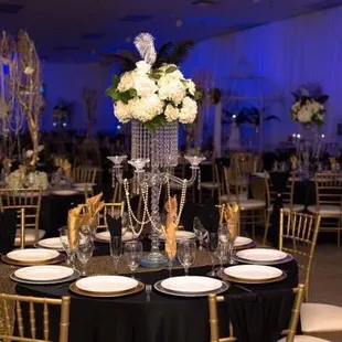 Setup for a Gatsby wedding