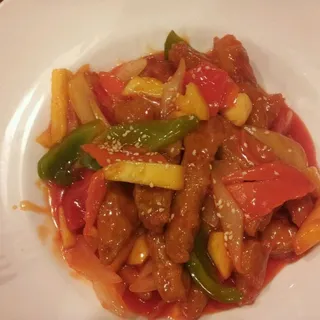 Vegetarian Sweet and Sour Chicken