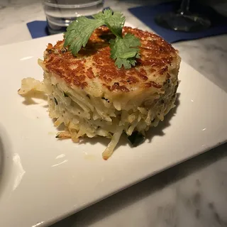 Gouda Poblano Hash Brown Cake   Dinner