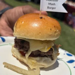 Firebre Bar &amp; Grill's "Meunster Mash Burger" (2024)