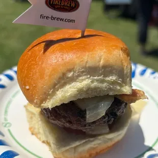 Firebrew Bar and Grill's "Muenster Mash Burger" (2024)