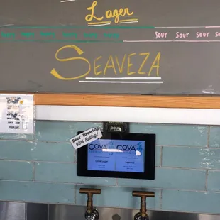 These are the individual station. You have a card and pour your own. It is fun.