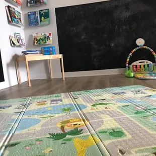 Part of the childcare space - "infant" space and classroom!