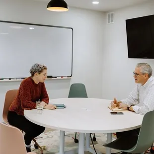 Our Collaboration Room - fits 4 to 6 comfortably.