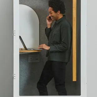 Sound controlled phone booths