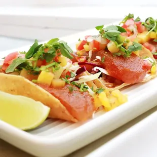 Yellowfin Sashimi Tacos