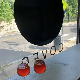 Enjoying "No Skits" Grisette in the lovely window seats