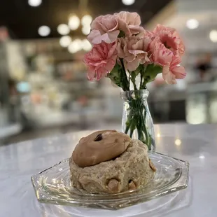 Salted caramel scone