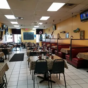 View from the back of the dining room looking towards the front