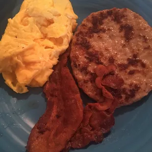 LBE breakfast eggs and meat