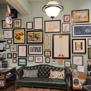 Relaxing space with a great gallery wall