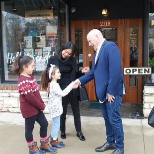 There's always excitement when authors and artists visit to meet children, parents and teachers and sign books.