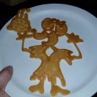 Birthday pancake for a regular. Isn&apos;t that awesome?