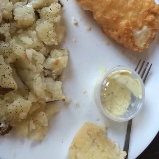 Cod dinner was pretty good.