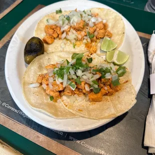 Street tacos  (chicken)