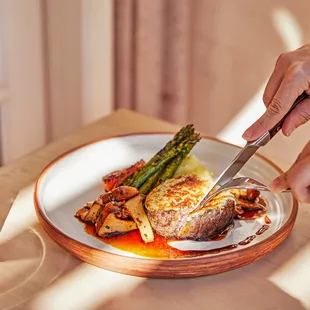 Roquefort-Crusted Filet of Beef