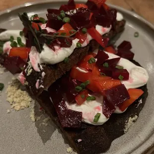 Beet Bruschetta