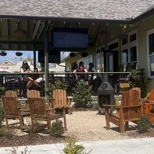 Outdoor seating areas