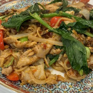 Phad Kee Mao with chicken