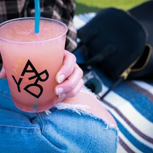 Slushie on a sunny day